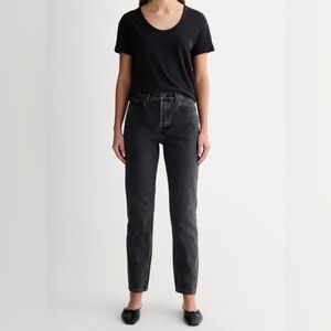 Everlane Black (Cheeky Jean) Straight Leg Jeans Mid-Rise Fit - Size 27 (US 4)